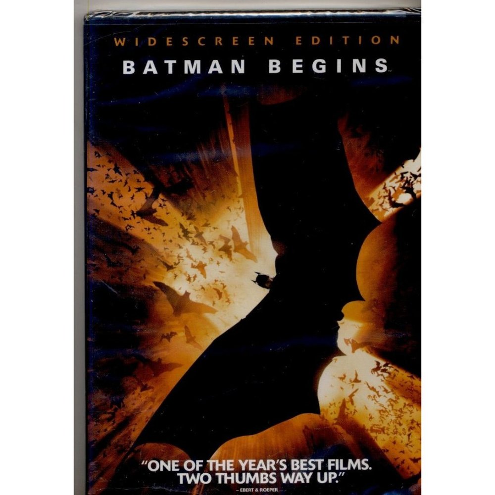 BATMAN BEGINS on DVD, WIDESCREEN, Christian Bale!